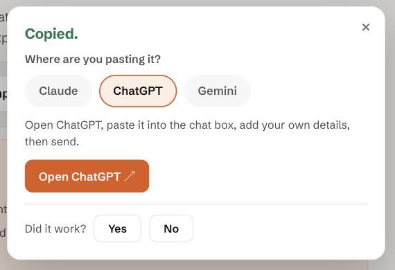 Step 3: Pick where you paste it